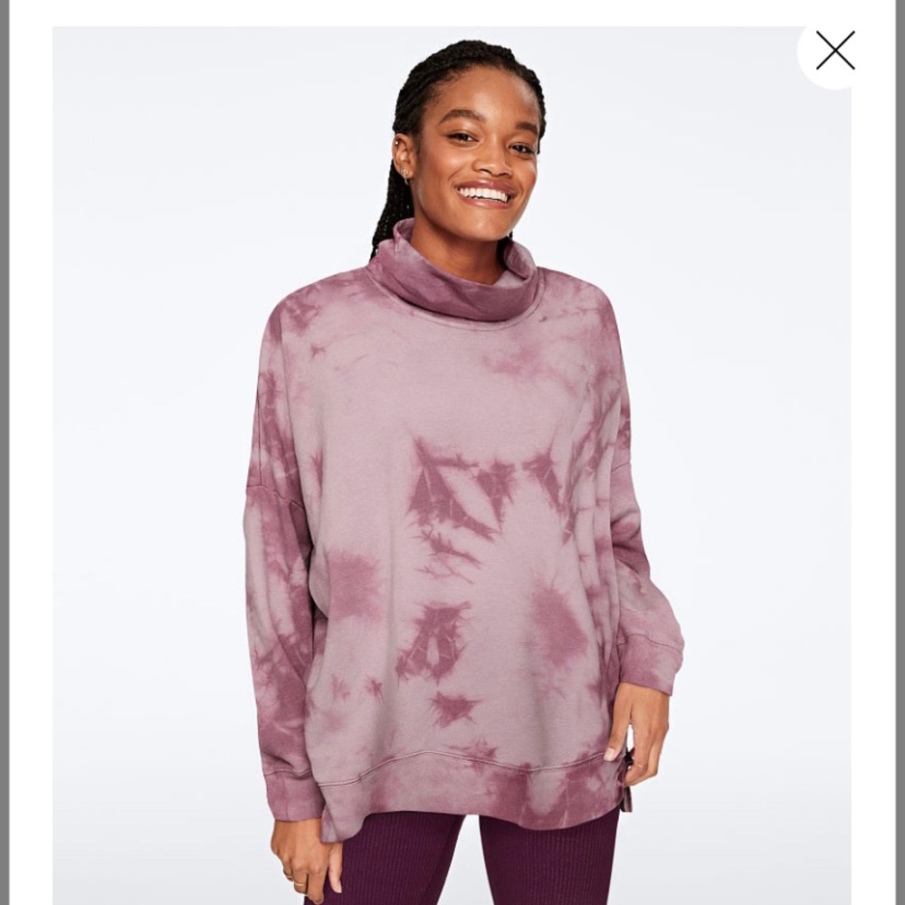 Vs pink turtleneck tunic